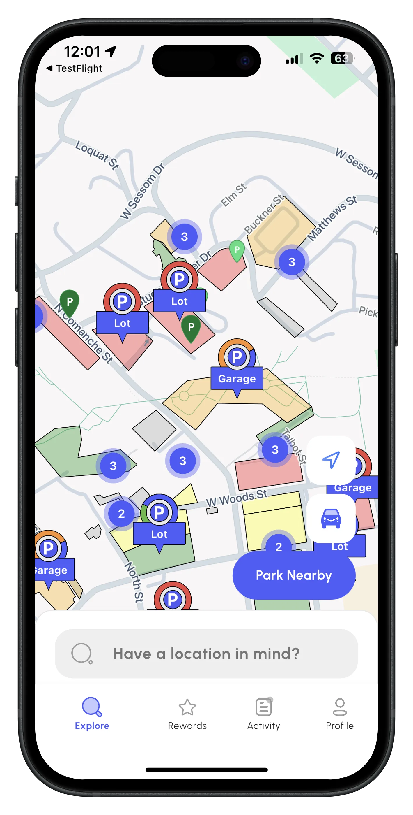 ParkZen app screenshots